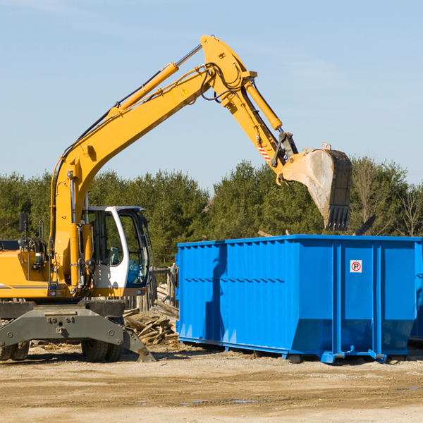 are there any restrictions on where a residential dumpster can be placed in Sidnaw MI